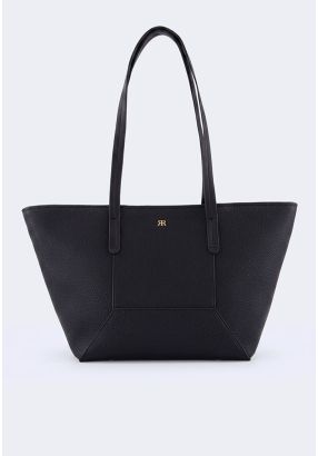 Textured Leather Tote Bag