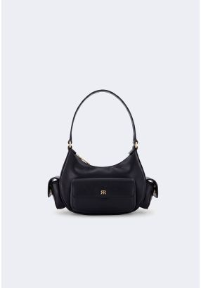 Cargo Pocket Leather Shoulder Bag