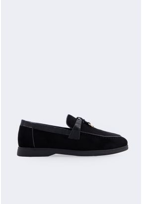 PU Leather Detailed Loafers