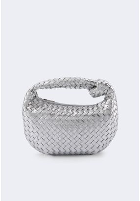 Classic Solid Woven Handbag