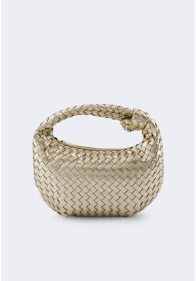 Classic Solid Woven Handbag