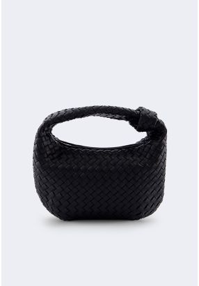 Classic Solid Woven Handbag