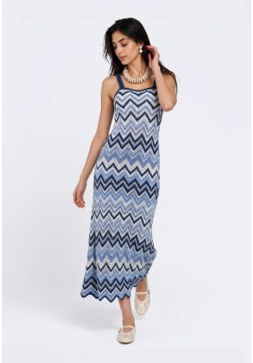Crochet Knit Midi Dress