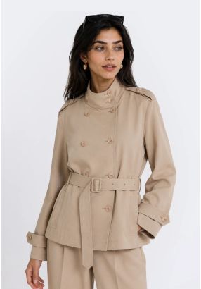Double-Breasted Trench Coat