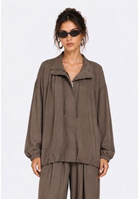 Relaxed Zip-Up Jacket