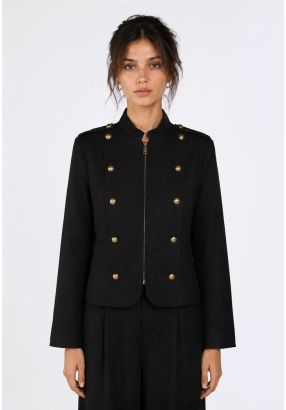 Military-Style Linen jacket
