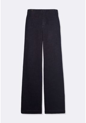High Waist Denim Trousers