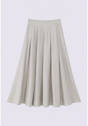 Pleated Maxi Skirt