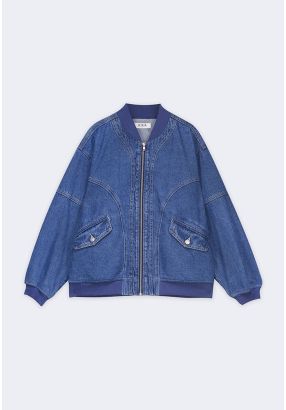 Denim Bomber Jacket