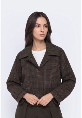 Plaid Bomber Jacket