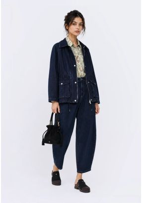 High-Waist Barrel Jeans