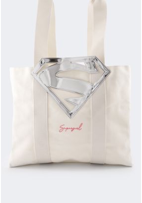 Supergirl Metallic Tote Bag