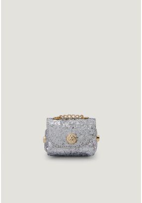 Sequined Micro Crossbody Bag