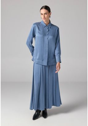 Solid Flared Skirt