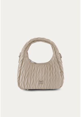 Textured Solid Handbag