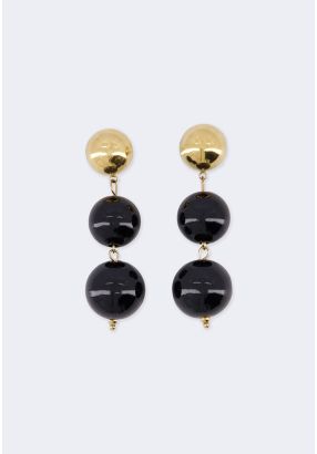 Round Resin Earrings