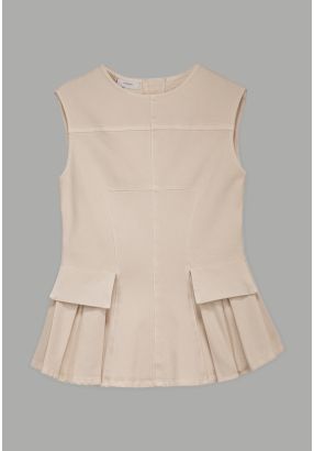 Round Neck Sleeveless Top