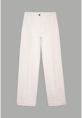 Basic Wide Leg Denim Trousers
