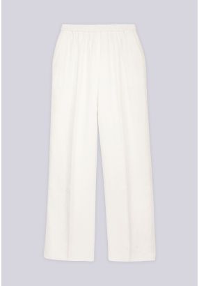 Elastic Waistband Basic Trousers