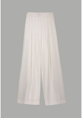 Wide Leg Basic Trousers