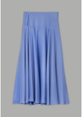 Solid Flared Skirt