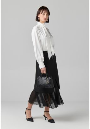 Wrap Front Slit Overskirt