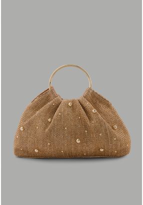 Woven Straw Handbag