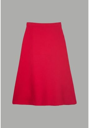 Solid Flared Skirt