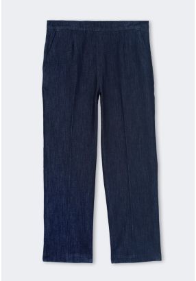Straight Legs Basic Denim Trousers