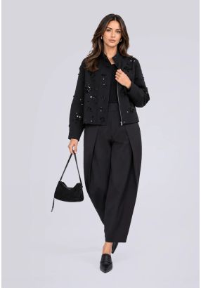 High Waist Barrel Trousers