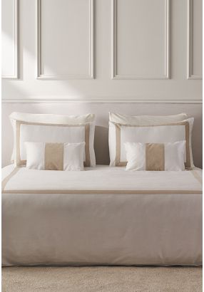 LINEN APPLIQUE DUVET COVER KING (240*220 CM)