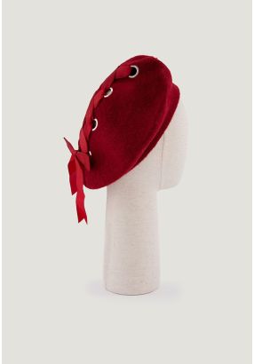 Tie Ribbon Beret Hat