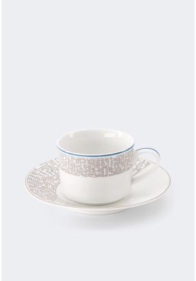  Tea Cup & Saucer Set Of 6 Pcs