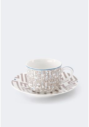  Tea Cup & Saucer Set Of 6 Pcs