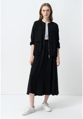 Single Tone Flared Circular Skirt