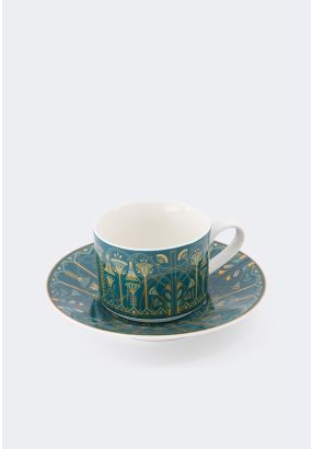Bone China Tea Cup & Saucer Set (6 Pcs)