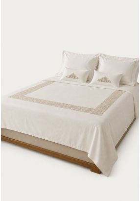 LACE APPLIQUE DUVET COVER SUPER KING  (260*240 CM)