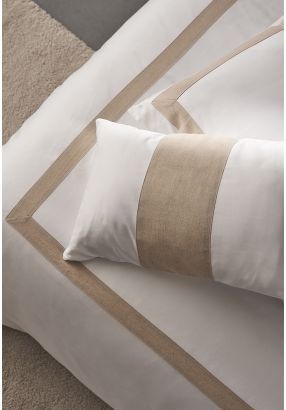 LINEN APPLIQUE DUVET COVER DOUBLE (220*220 CM)