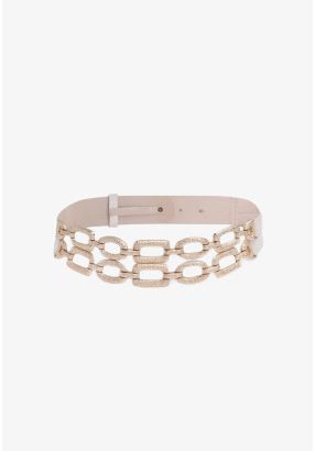 Textured Chains Belt