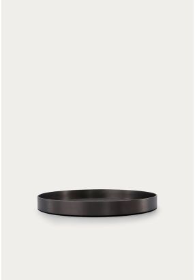 Stainless Steel & Leather Tray
