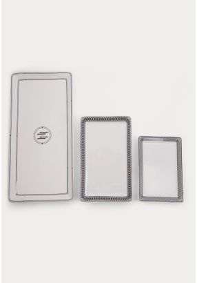 Bone China Tray Set Of 3pcs