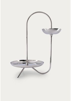 Two-Tiered Stainless Steel Tray