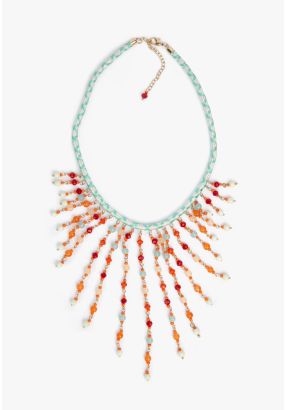 Iconic Beaded Fringes Necklace