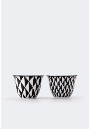 Porcelain Arabic Coffee Cup 70ml Set (6 Pcs)