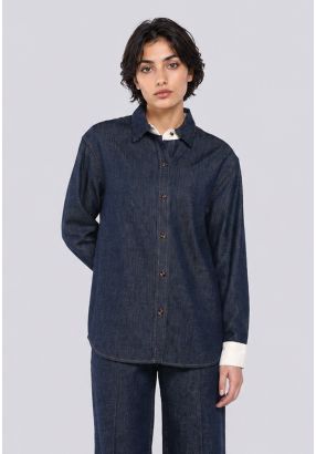 Two Toned Denim Shirt 