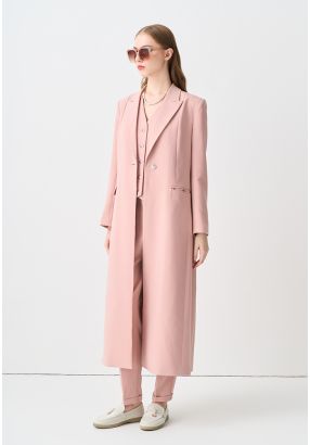 Single Breasted Notched Collar Jacket