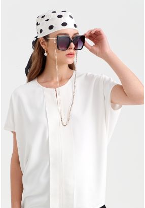 Solid Crepe Loose Fit Blouse