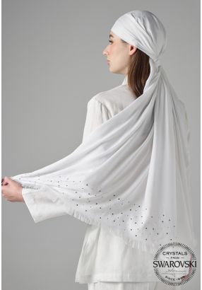 Crystal Embellished Shawl Hijab