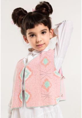 Multicolor Beaded Embellished Gilet