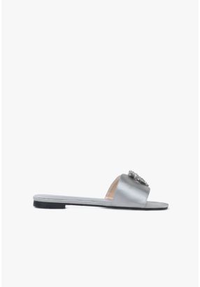 Rhinestones Embellished Flat Sandals